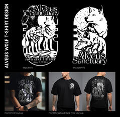 Presentation board including mock-ups